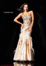 2012 Sherri Hill Prom Dresses 3817.  Available in Champagne